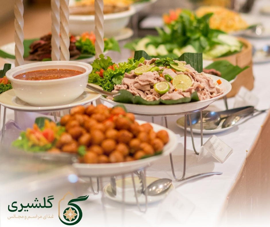 منوهای شام عروسی گلشیری در اصفهان