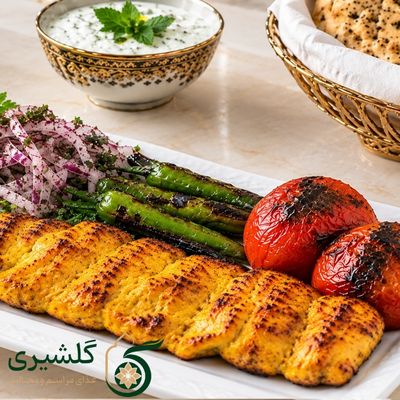 جوجه کباب ران مرغ گلشیری