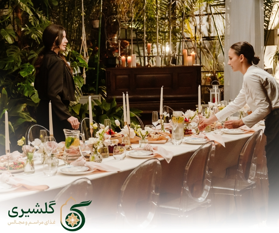 خدمات حضوری کترینگ گلشیری برای پذیرایی در محل مهمانی