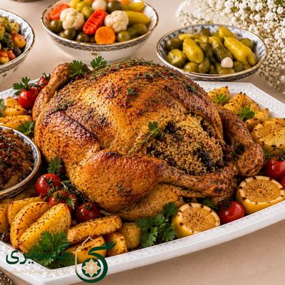 خوراک مرغ شکم پر گلشیری