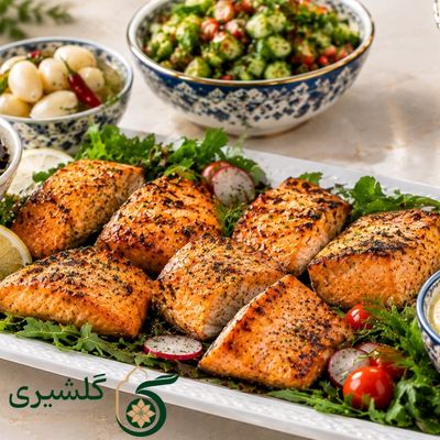 ماهی سالمون گریل گلشیری