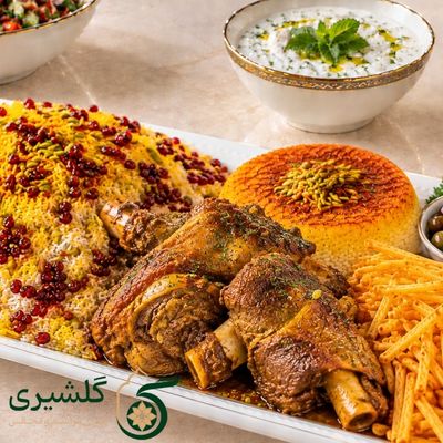 چلو زرشک با گردن بره گلشیری